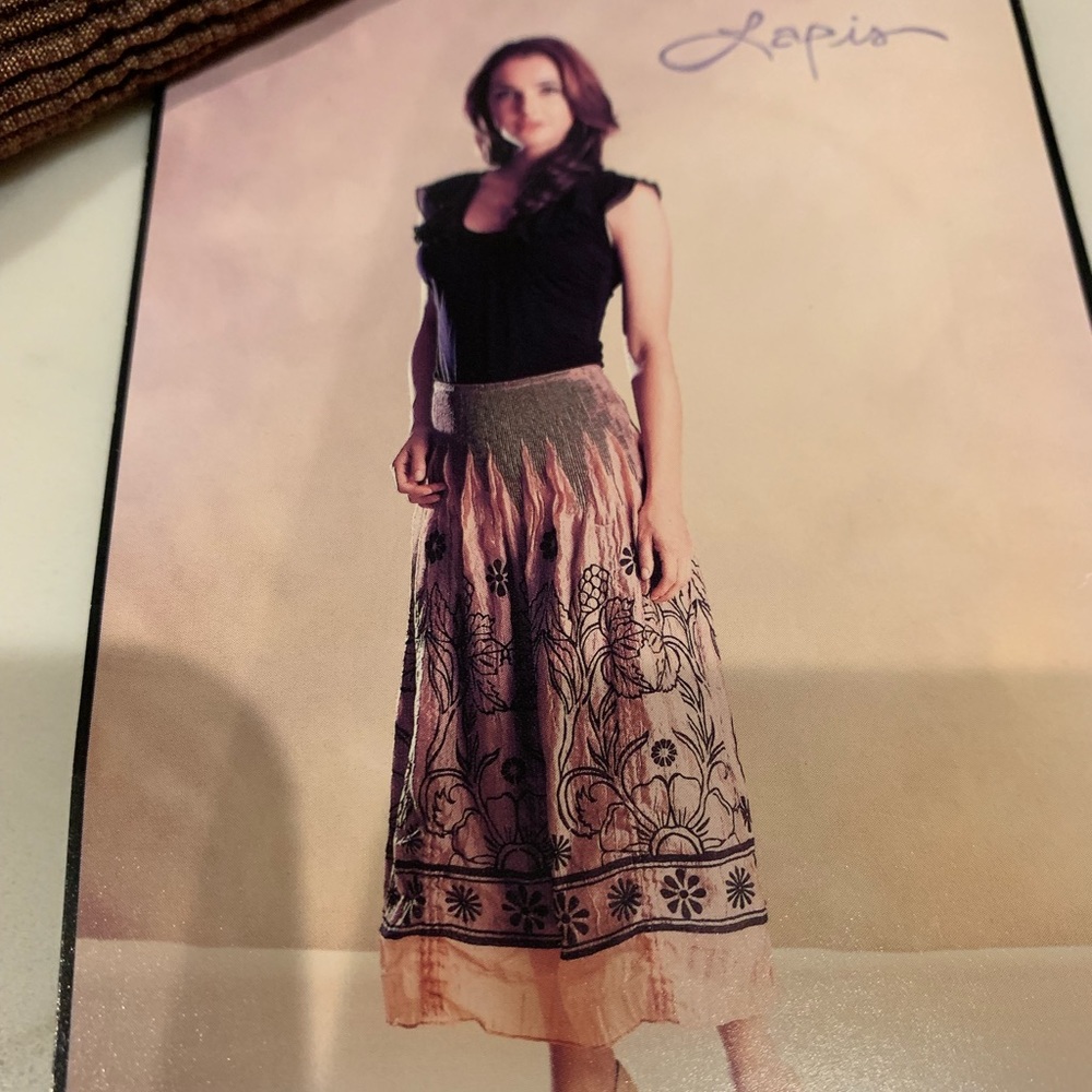 NWT Lapis brown and gold dress Os